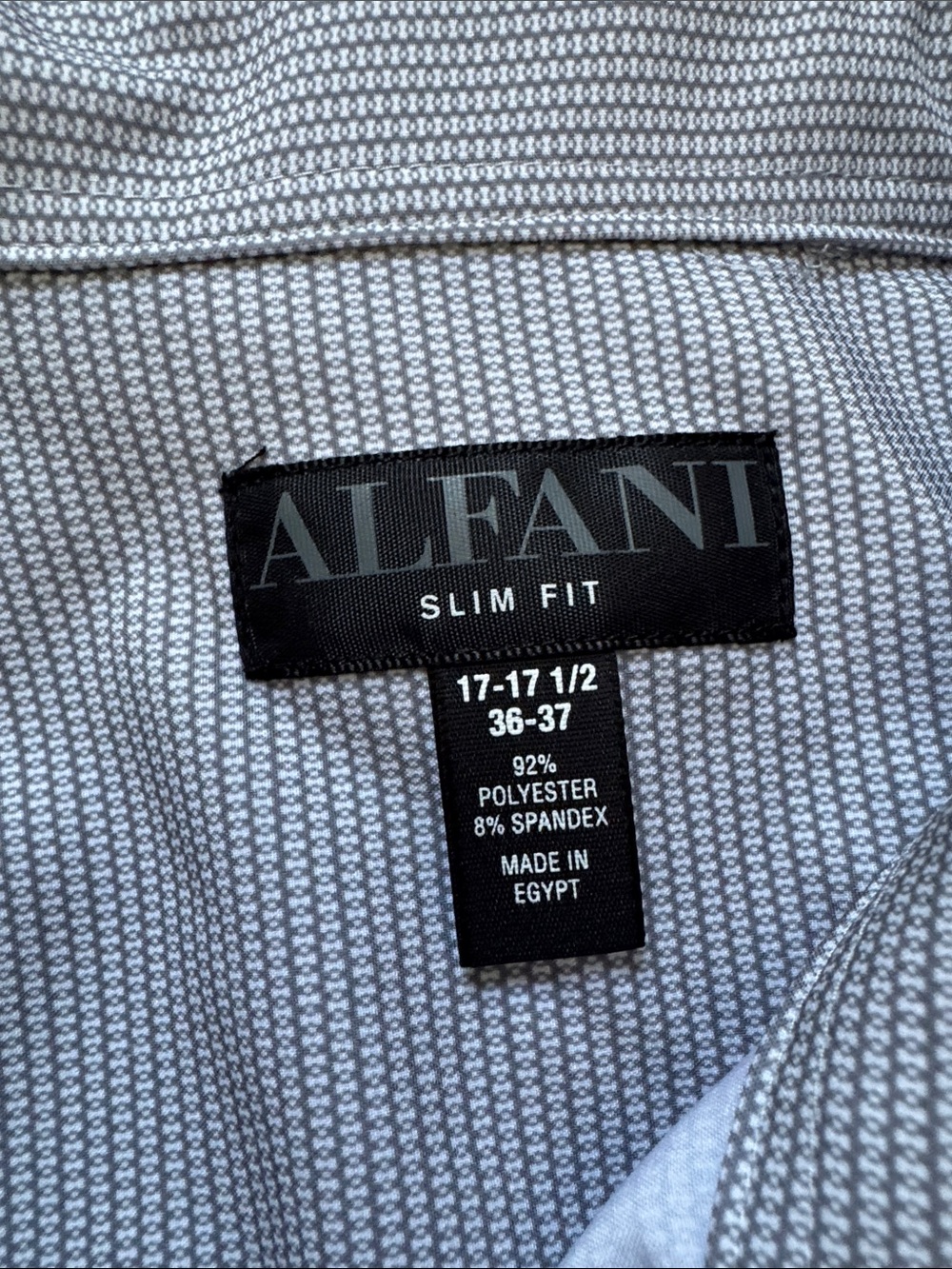 Alfani Men's Blue, Light Blue & Navy Striped Dress Shirt Set Lot of 3 - Picture 5 of 7